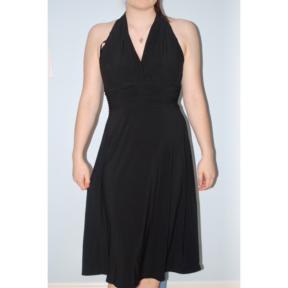 Jones New York Black Sleeveless Evening Dress